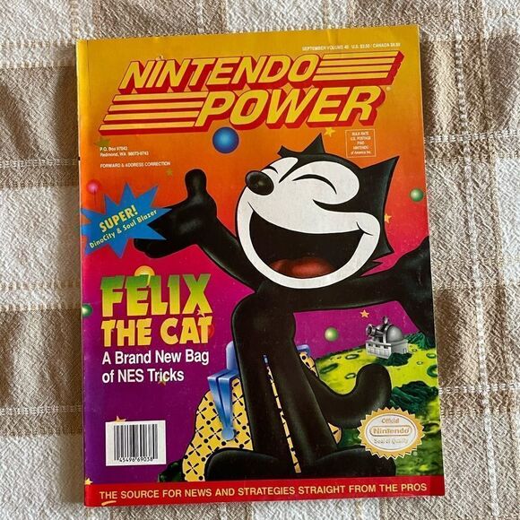 NINTENDO POWER VOLUME 40 FELIX THE CAT - Picture 1 of 8